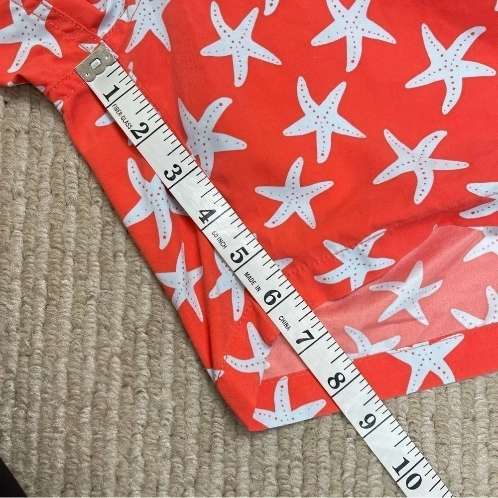 Tom & Teddy Rose & Blue Starfish Print Swim Trunks Size‎ XL Men